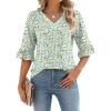 A1 Green White Floral