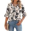Apricot Black Floral