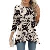 Apricot Black Floral