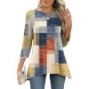 Orange and Blue Plaid