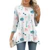 White Blue Pink Floral