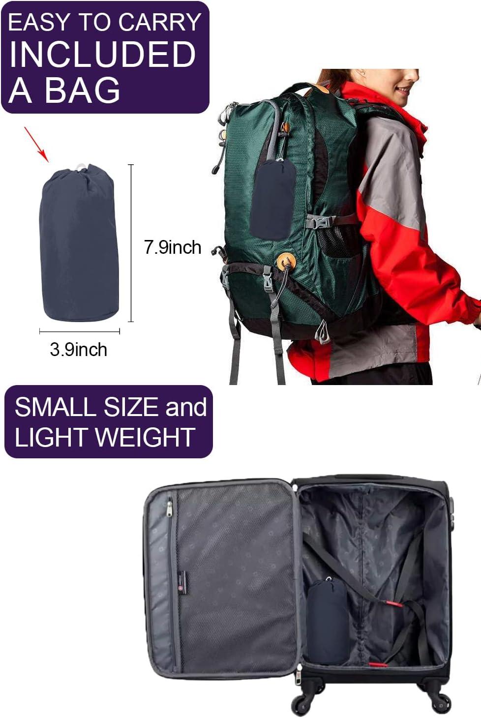 image:imageLomon Women Waterproof Lightweight Rain Jacket Active Outdoor Hooded RaincoatNavy Blue