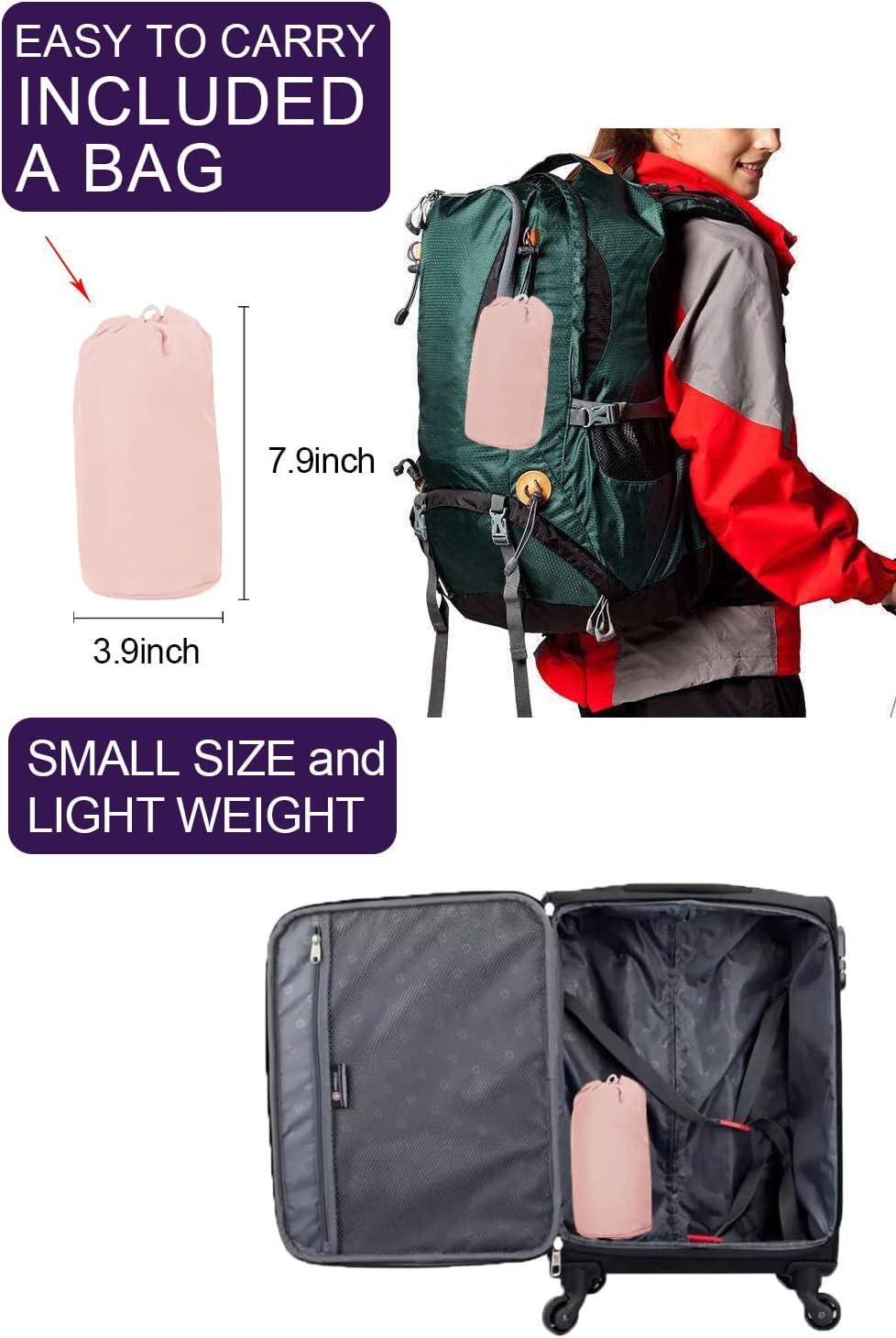 image:imageLomon Women Waterproof Lightweight Rain Jacket Active Outdoor Hooded RaincoatPink