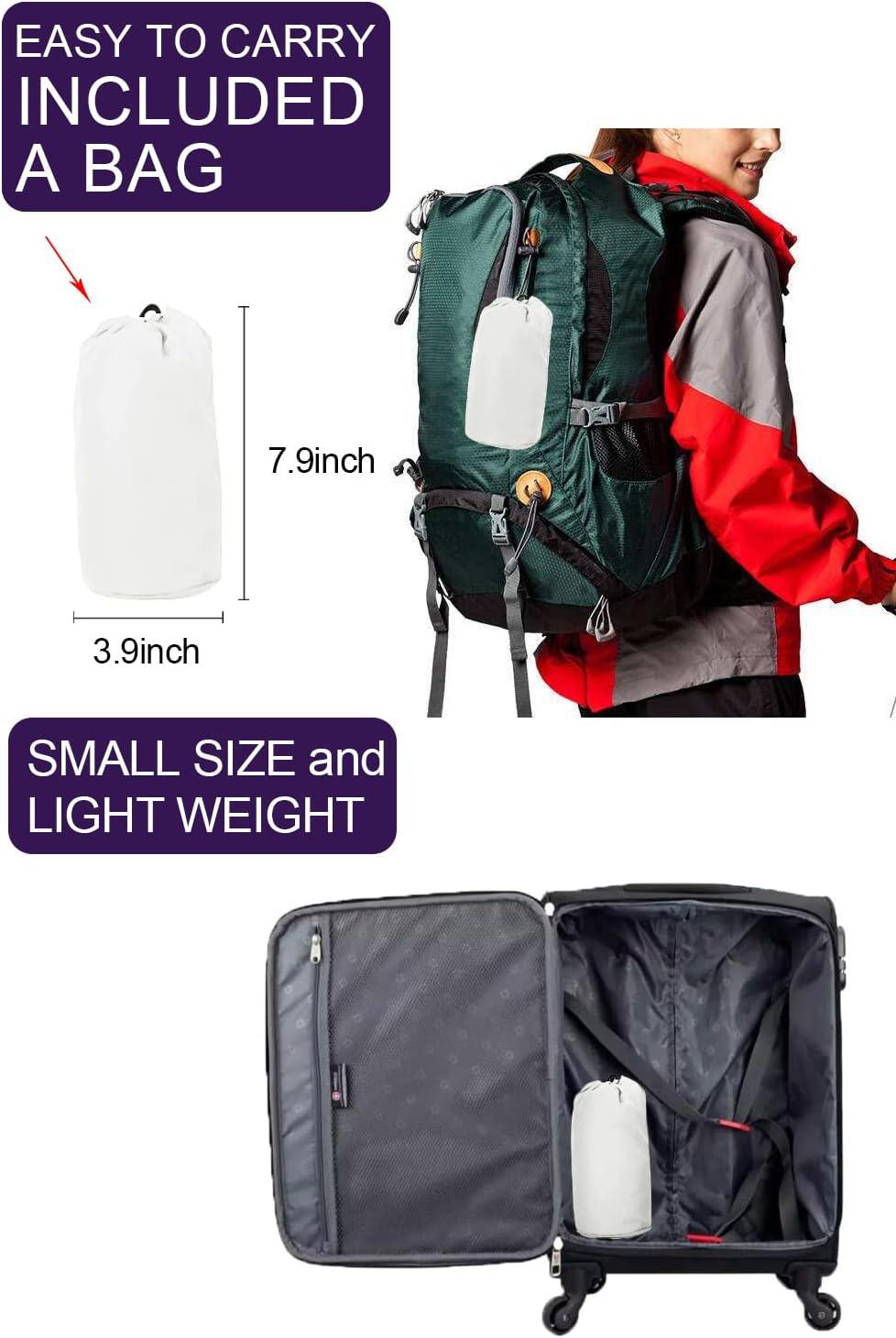 image:imageLomon Women Waterproof Lightweight Rain Jacket Active Outdoor Hooded RaincoatWhite