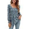 Black Base Floral Long Sleeve Shirts