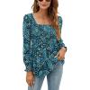 Black Blue White Floral