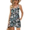 Black Blue White Floral